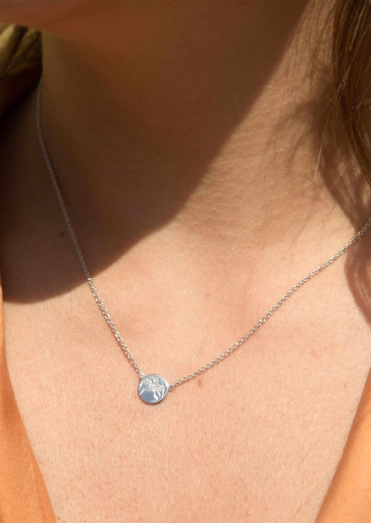 The Silver Diamond Mini Pinky Promise Necklace