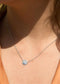 The  Mini Pinky Promise Diamond Silver Necklace