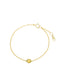 The Solid Gold Mini Diamond Compass Bracelet
