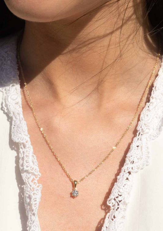 The Lucent Diamond Pendant Necklace