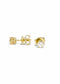 The Lucent Diamond Solid Gold  Stud Earrings