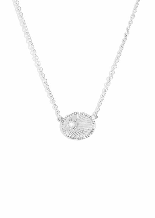 The Silver Diamond Ad Astra Necklace