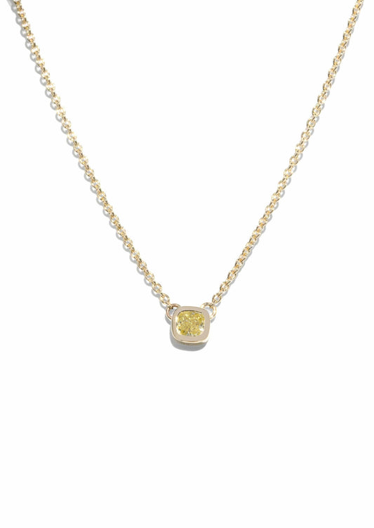 The Maeve 0.19ct Pale Yellow Diamond Necklace - Molten Store