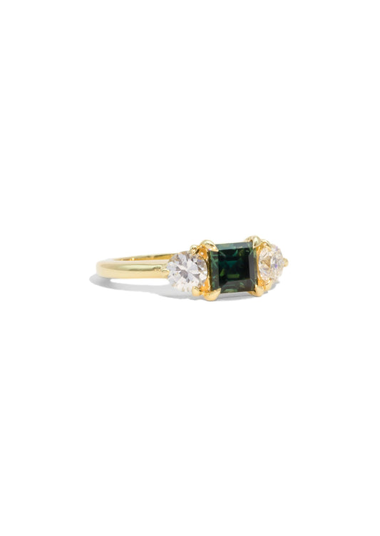 The Ada Ring with 1.10ct Teal Sapphire