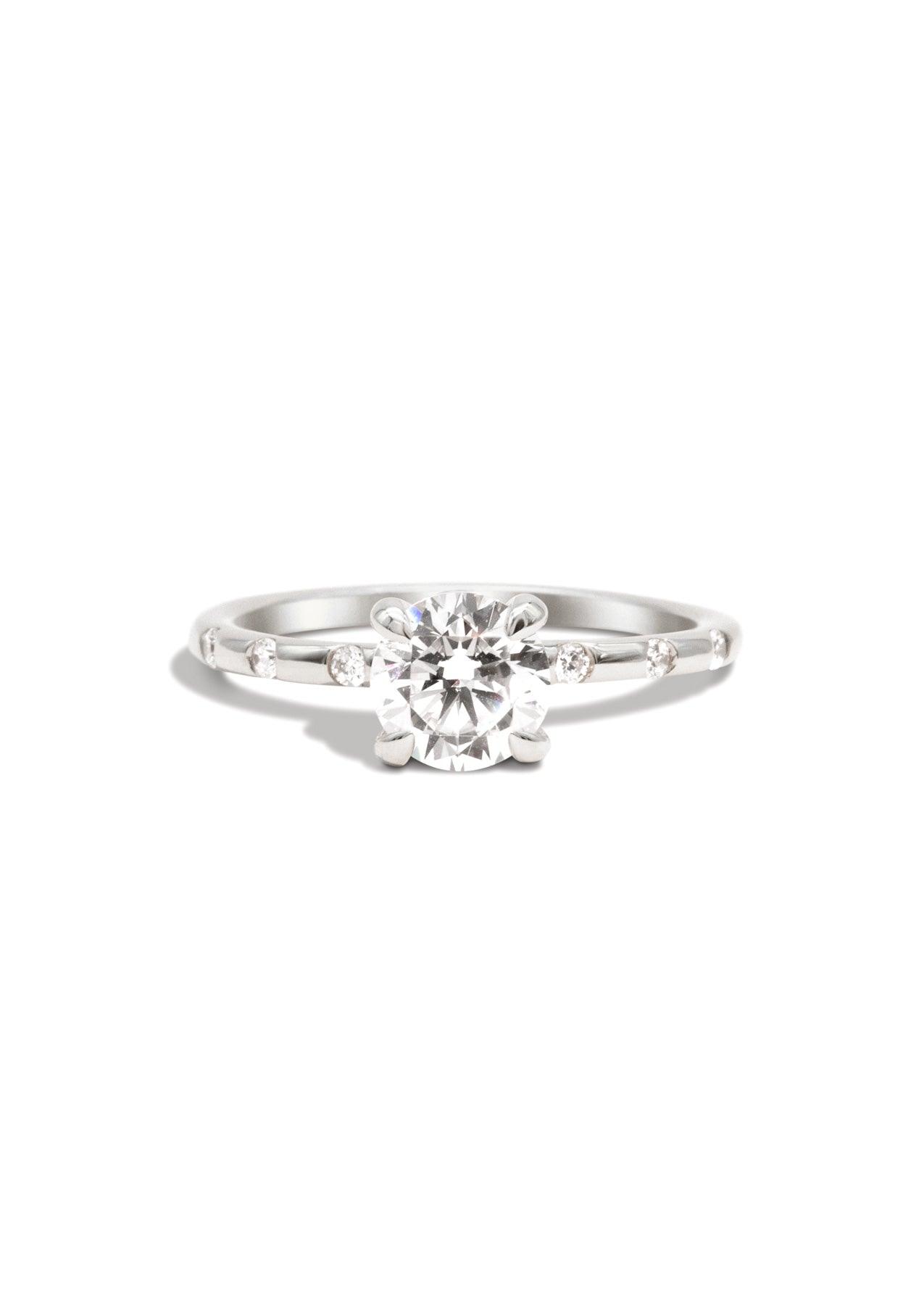 The Constance White Gold Cultured Diamond Ring