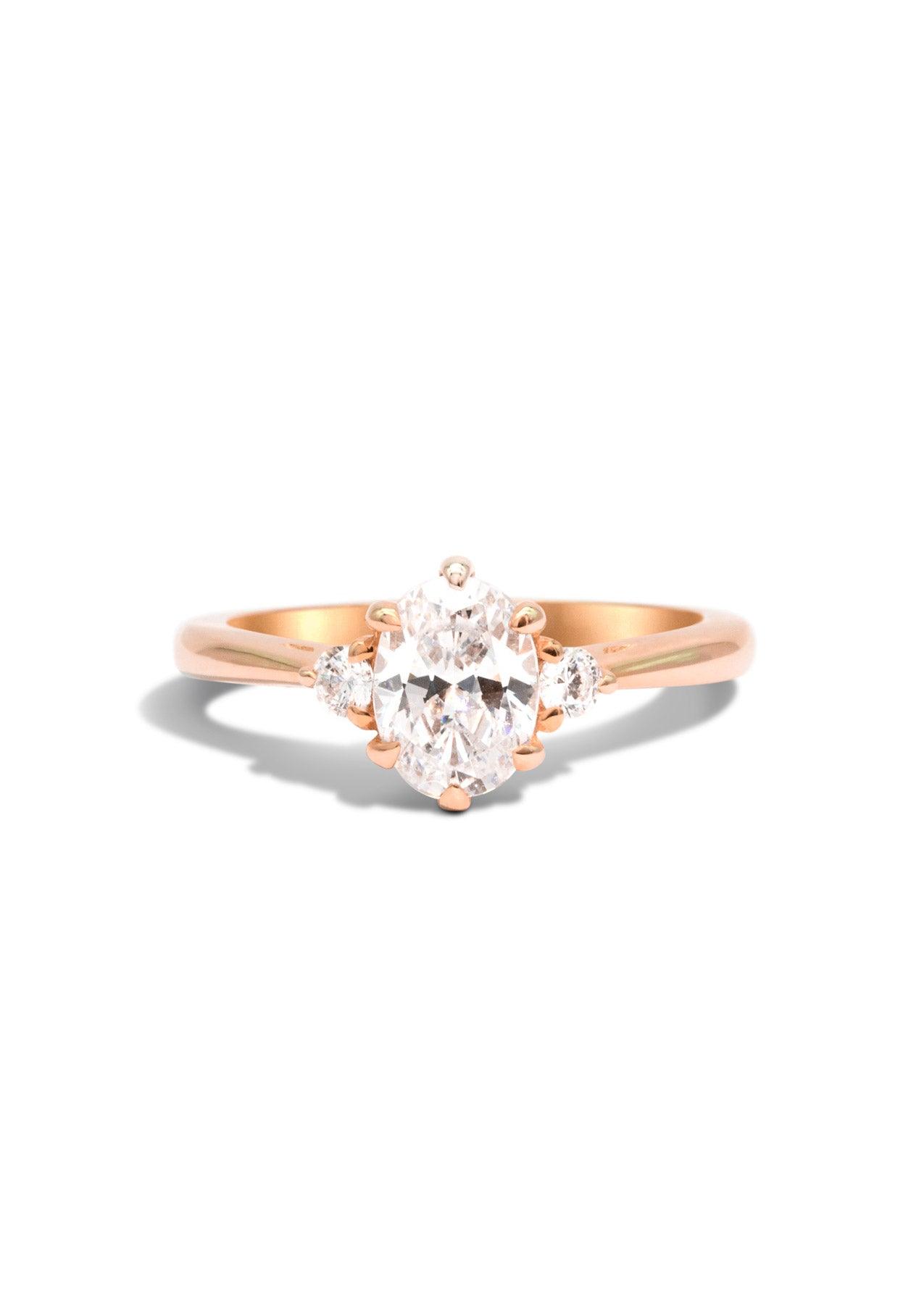 The Esme Rose Gold Cultured Diamond Ring