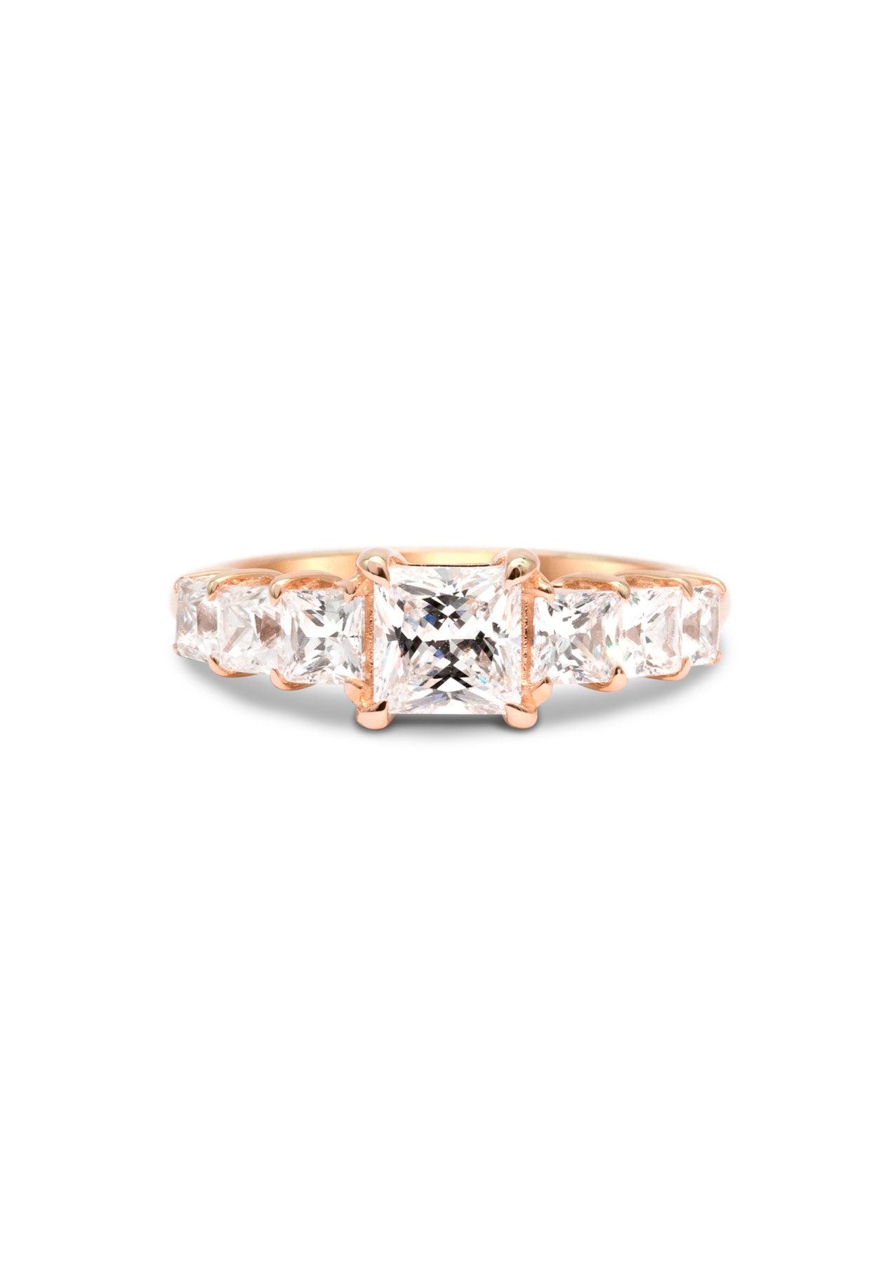 The Princess Banks Rose Gold Cultured Diamond Ring