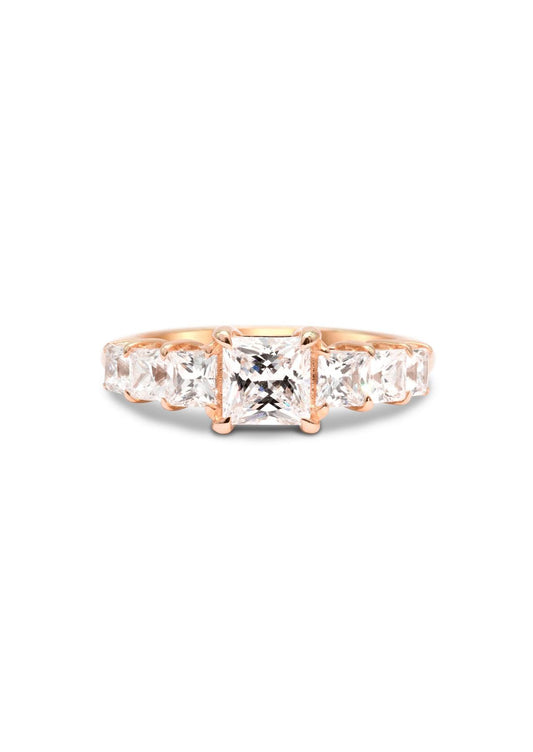 The Princess Banks Rose Gold Cultured Diamond Ring - Molten Store