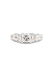 The Princess Banks White Gold Cultured Diamond Ring