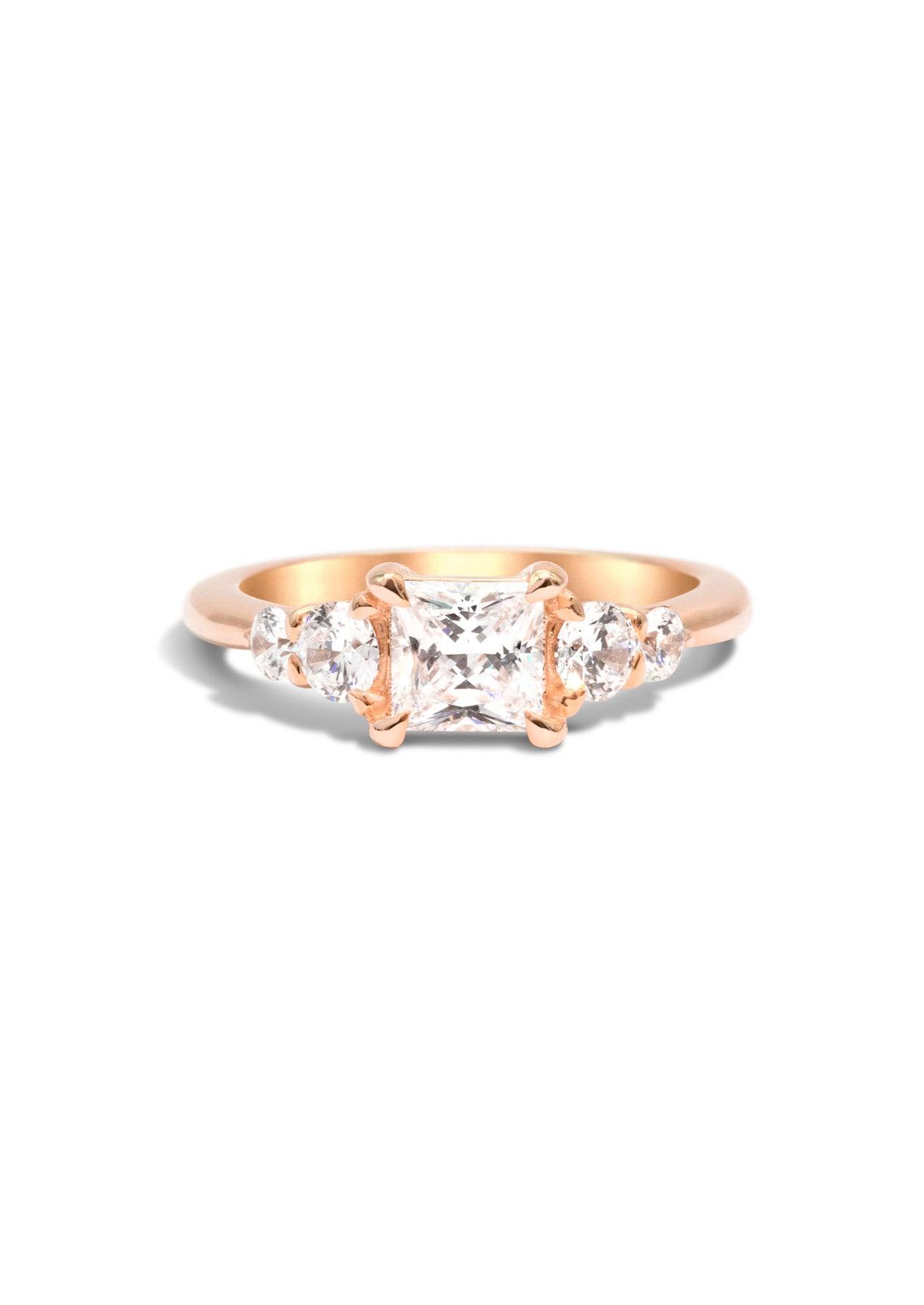 The Vera Rose Gold Cultured Diamond Ring