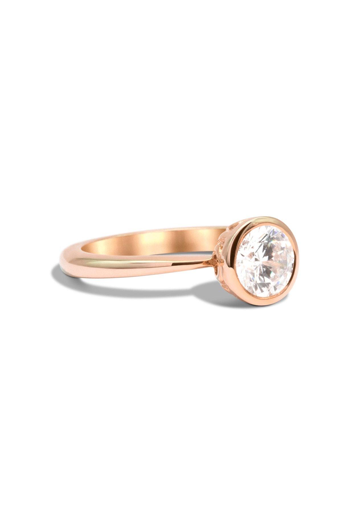 The Isabel Rose Gold Cultured Diamond Ring