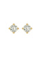 The Poe 0.6ct Round Cultured Diamond 10ct Solid Gold Earrings - Molten Store