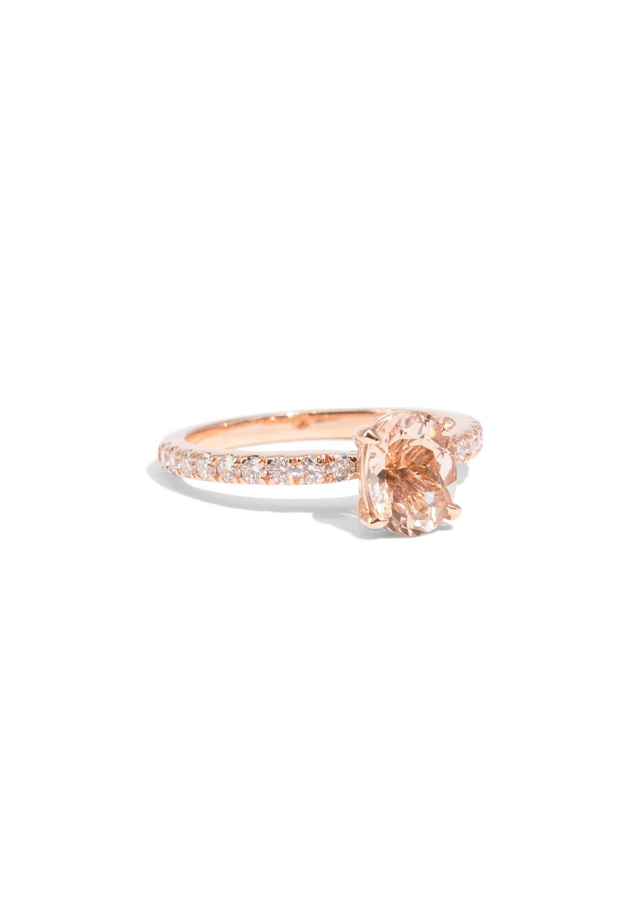 The Adoria Ring with 1.25ct Morganite