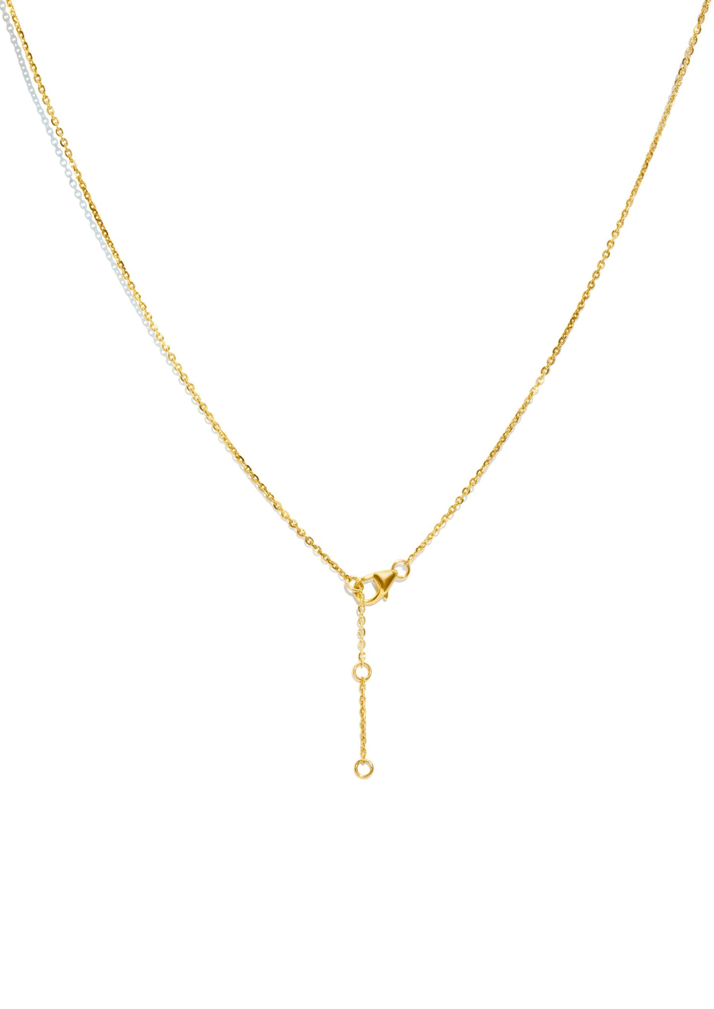 The Toi Et Moi Yellow Gold Cultured Diamond Necklace