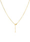 The Toi Et Moi Yellow Gold Cultured Diamond Necklace