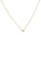 The Toi Et Moi Yellow Gold Cultured Diamond Necklace