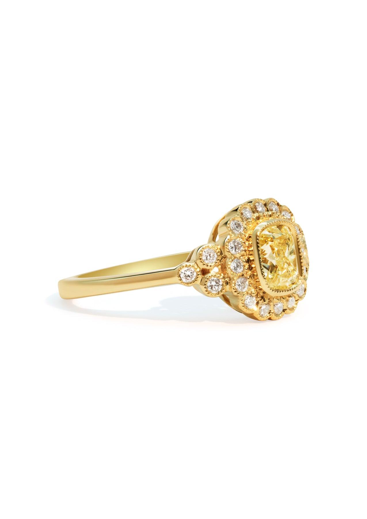 The Cosima 1.01ct Yellow Diamond Ring