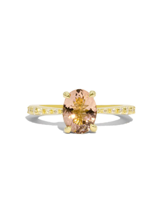 The Celine 1.28ct Peach Morganite Ring - Molten Store