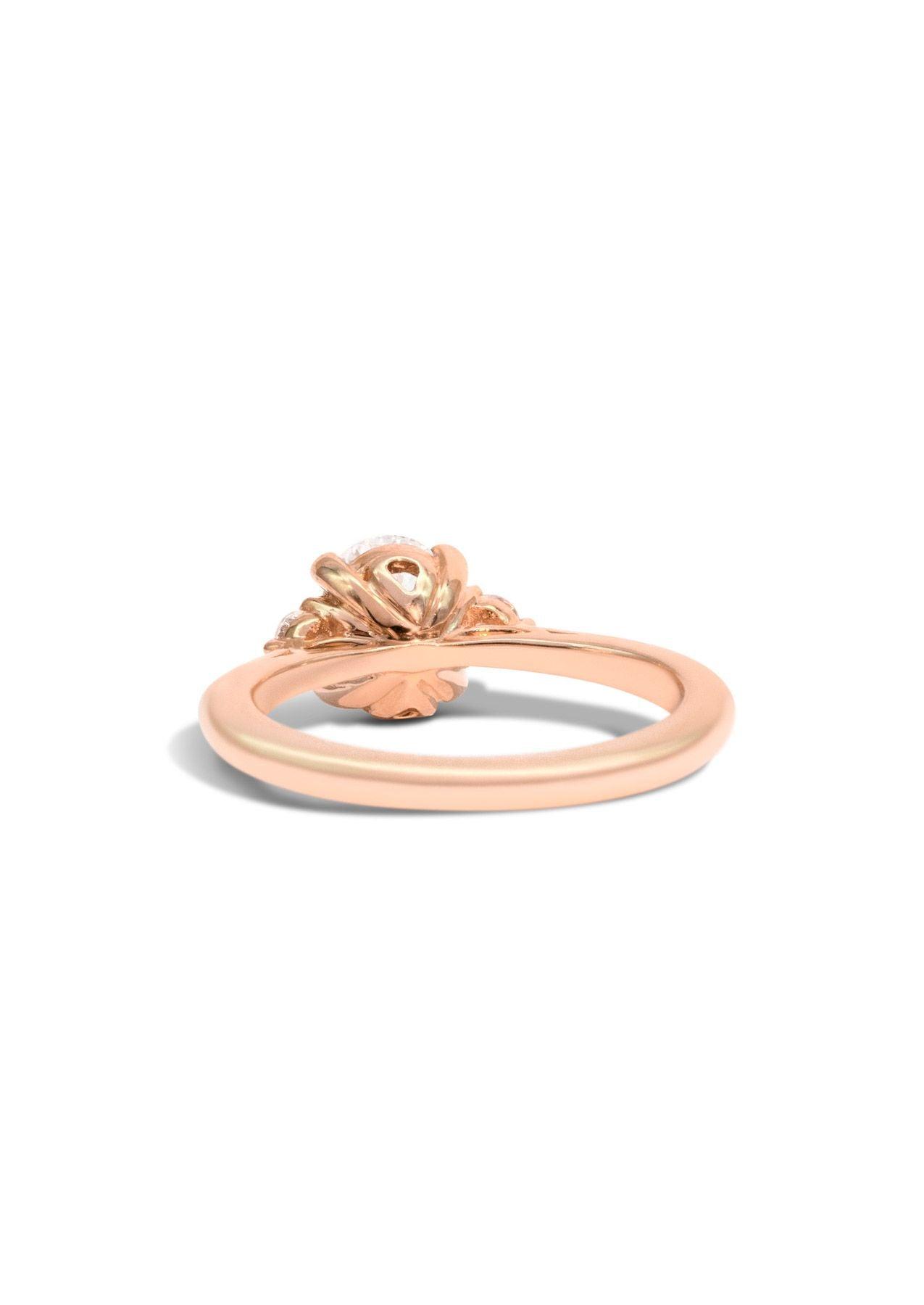 The Ada Rose Gold Cultured Diamond Ring