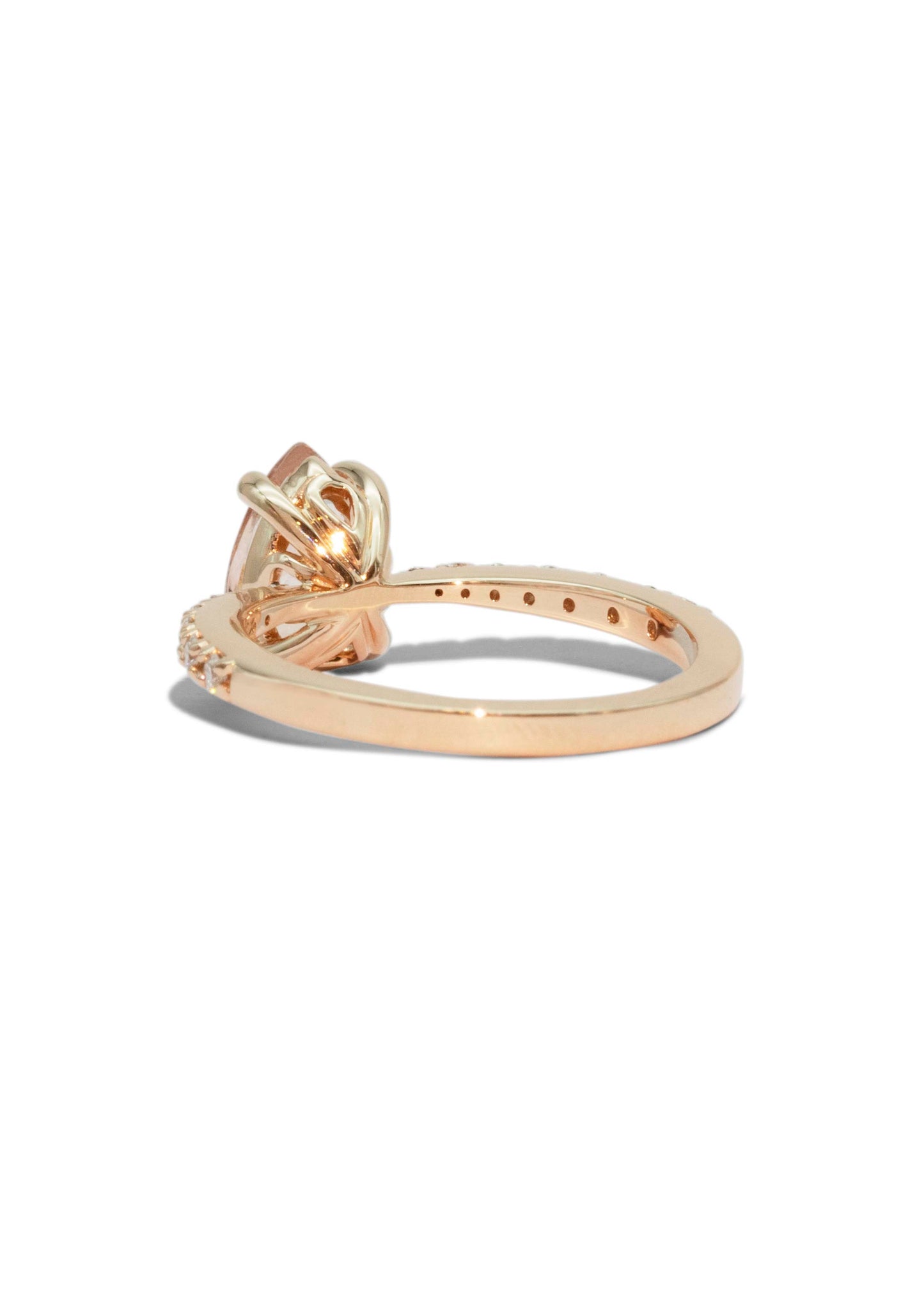 The Celine Ring with 1.16ct Peach Morganite