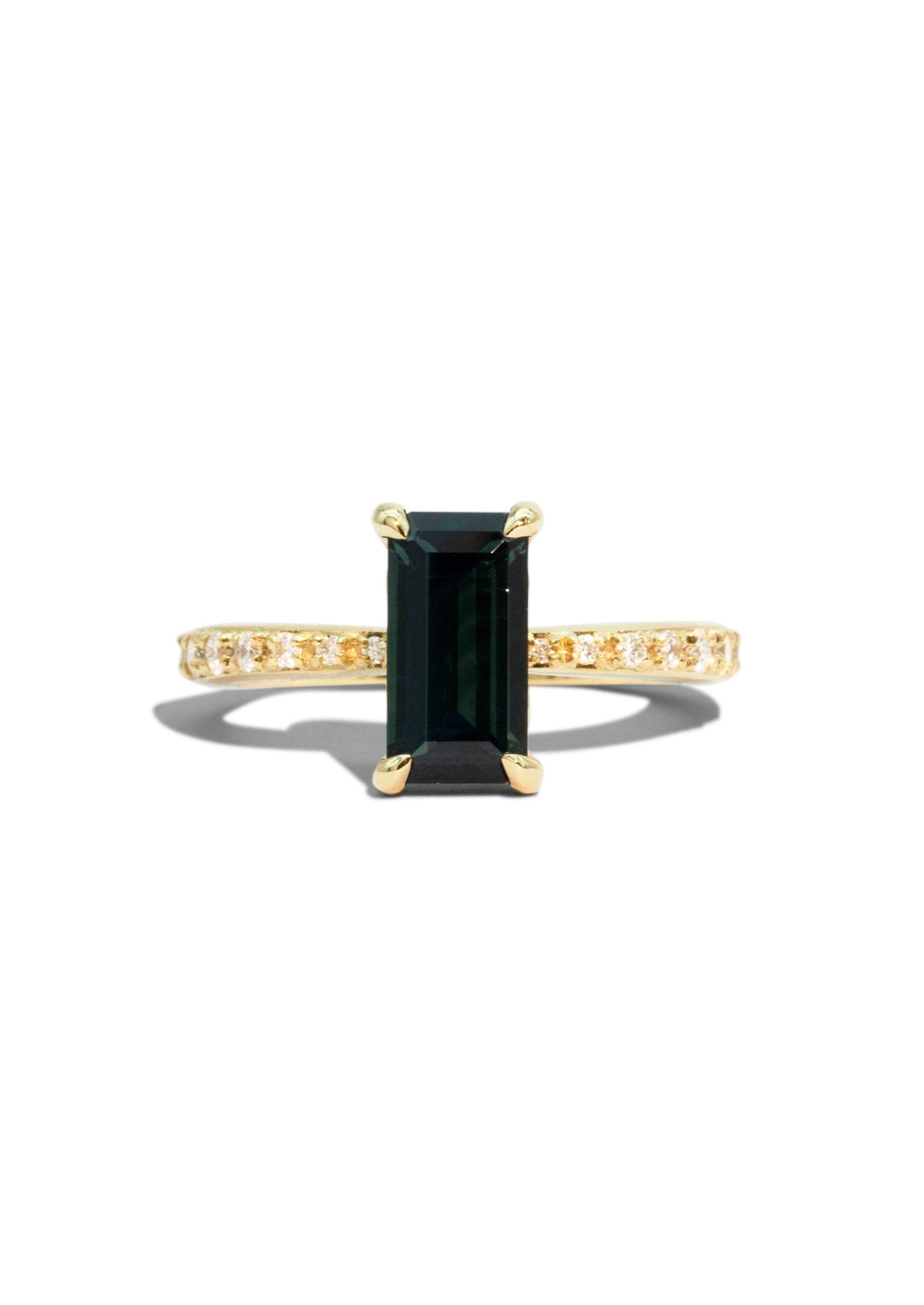 The Celine 1.99ct Green Sapphire Ring - Molten Store