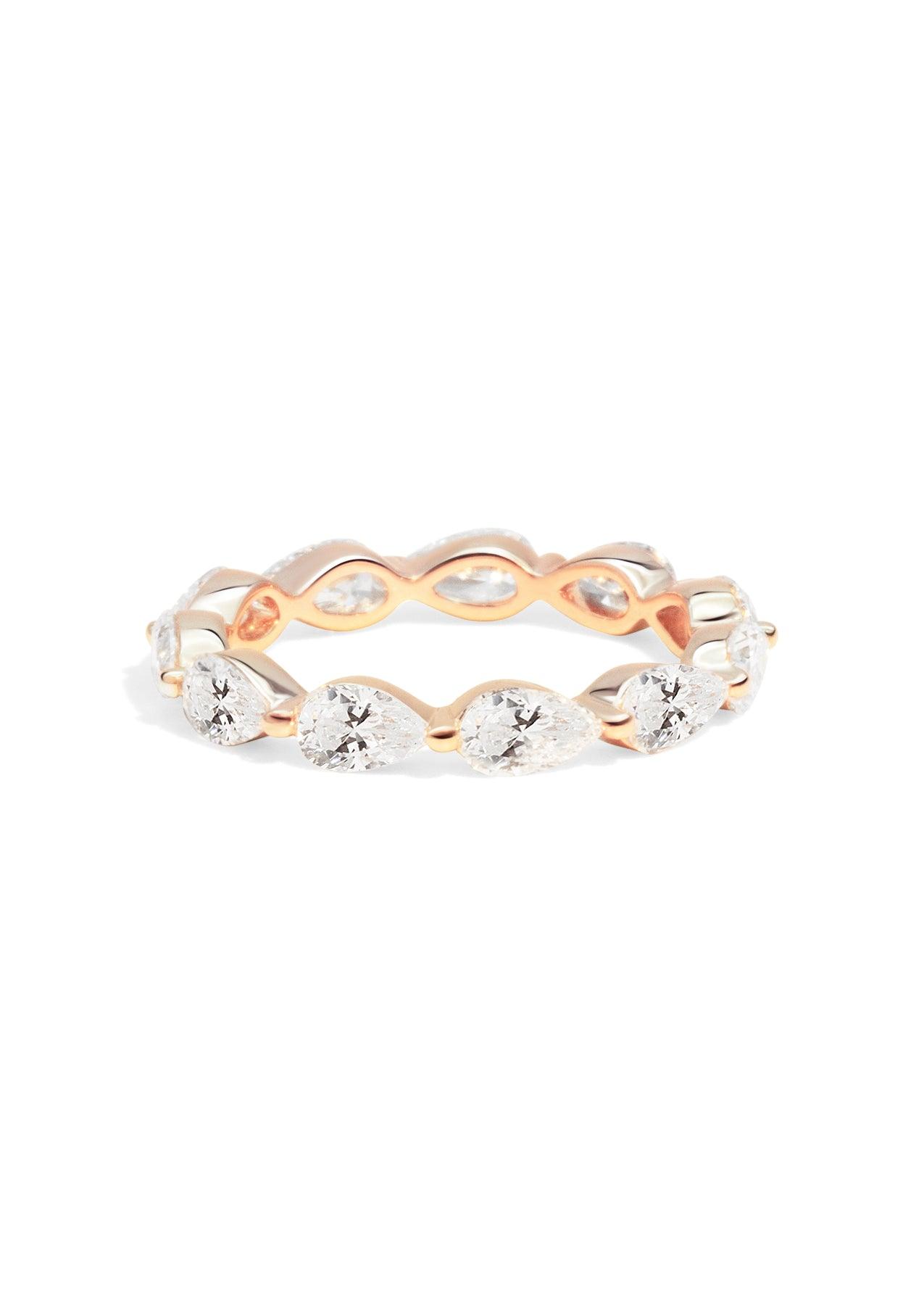 The Pirouette Rose Gold Diamond Band