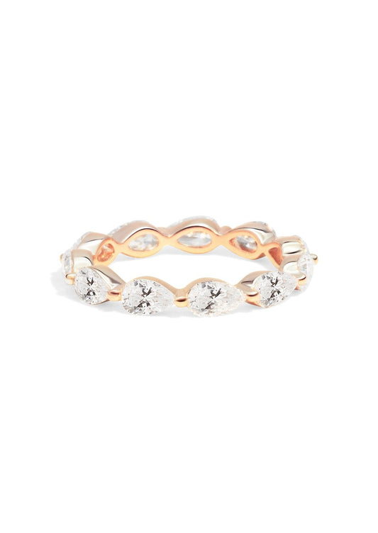 The Pirouette Rose Gold Diamond Band