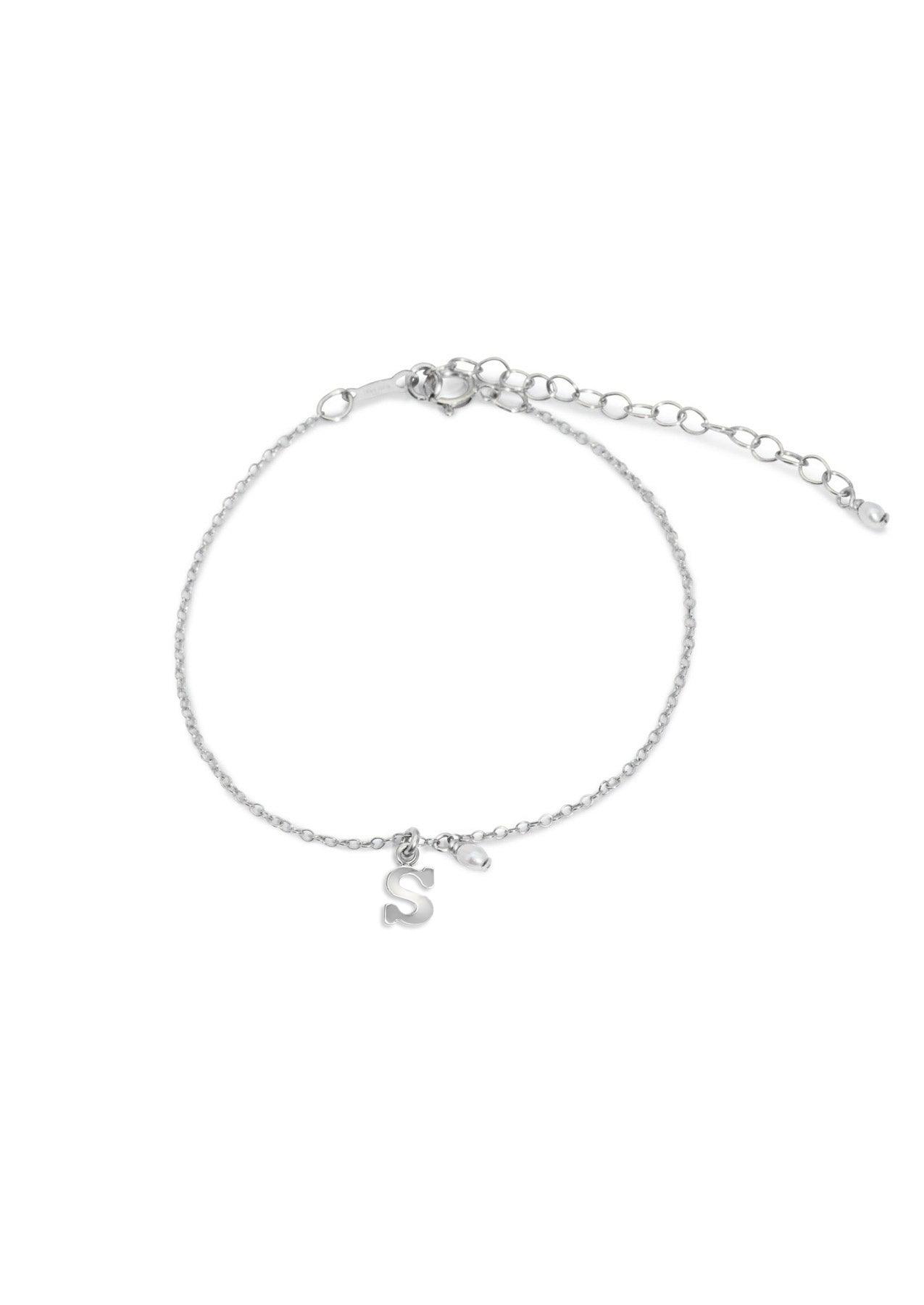 The Initial Silver Charm Bracelet - Molten Store