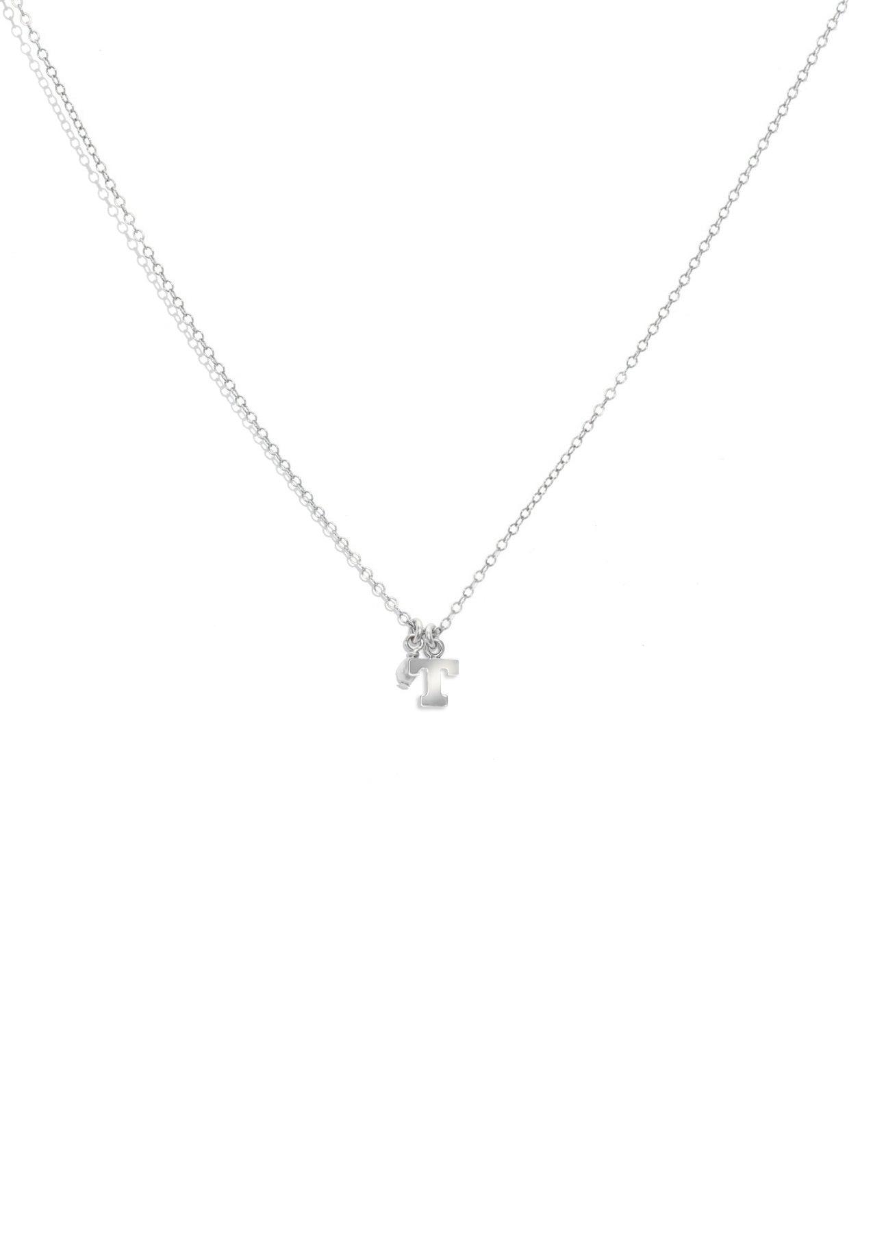 The Silver Initial Charm Necklace
