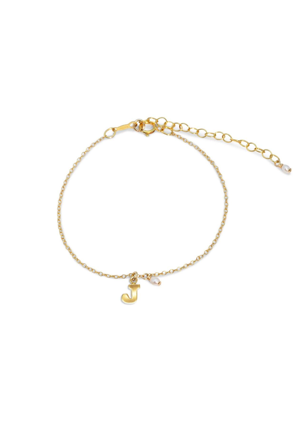 The Initial 14ct Gold Filled Charm Bracelet - Molten Store