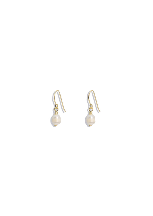 The Lorelai Gold & Pearl Drop Earrings