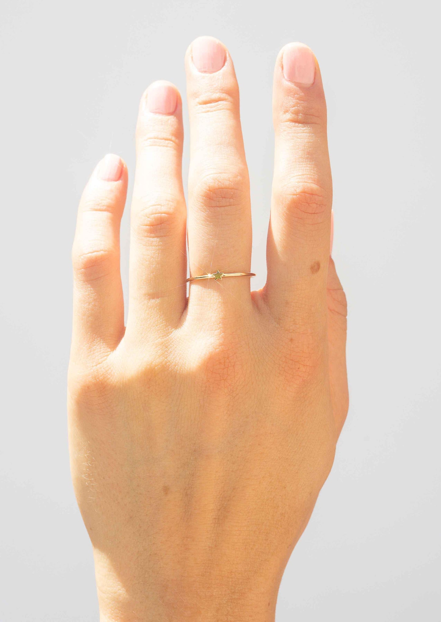 The Gold Teeny Star Ring
