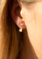 The Gold Pearl Petrichor Ear Jacket Earrings