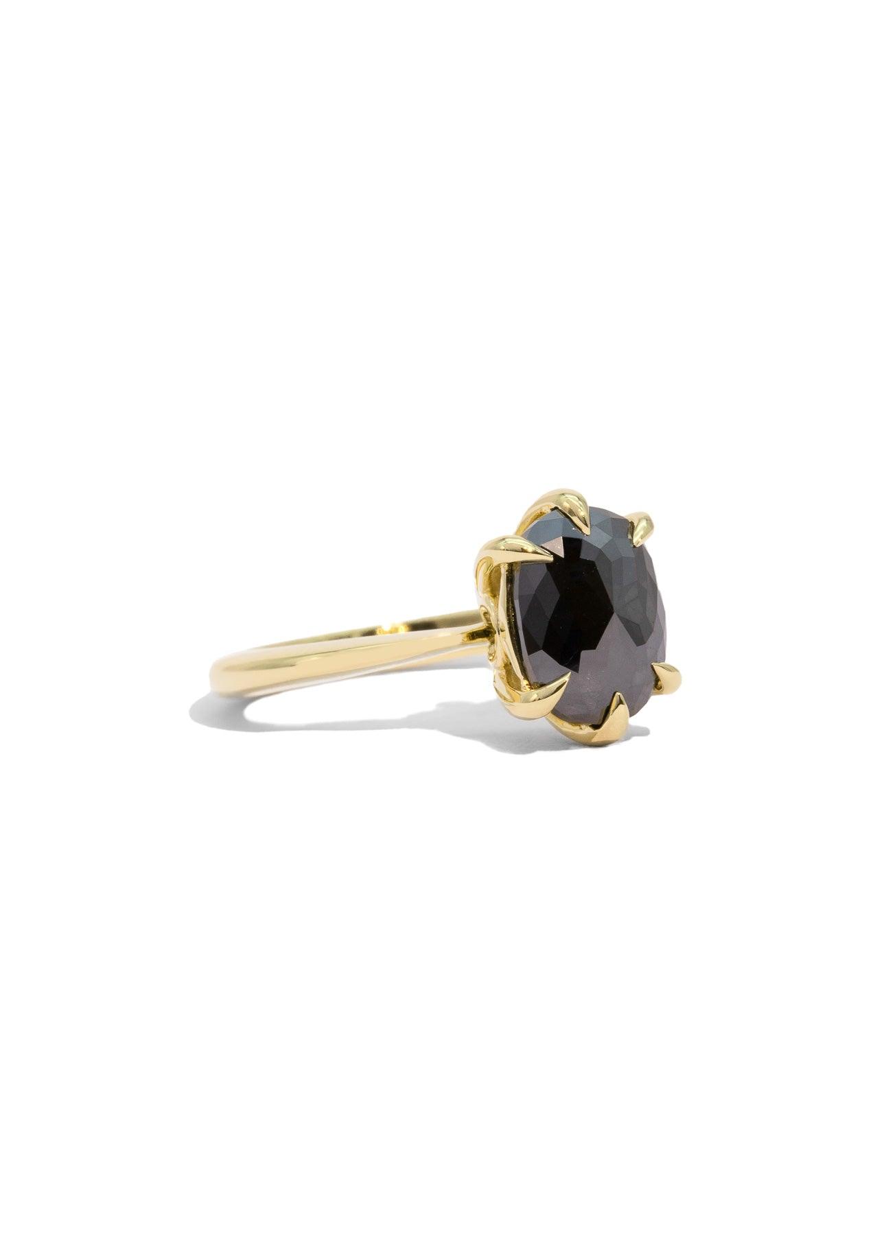 The Florence Ring with 1.97ct Oval Black Diamond - Molten Store