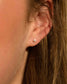 The Diamond Dot Solid Gold Stud Earrings