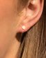 The Solid Gold Diamond Compass Stud Earrings