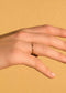 The Solid Gold Diamond Duo Ring