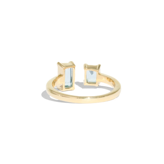 The Toi Et Moi 1.1ct Aquamarine Ring