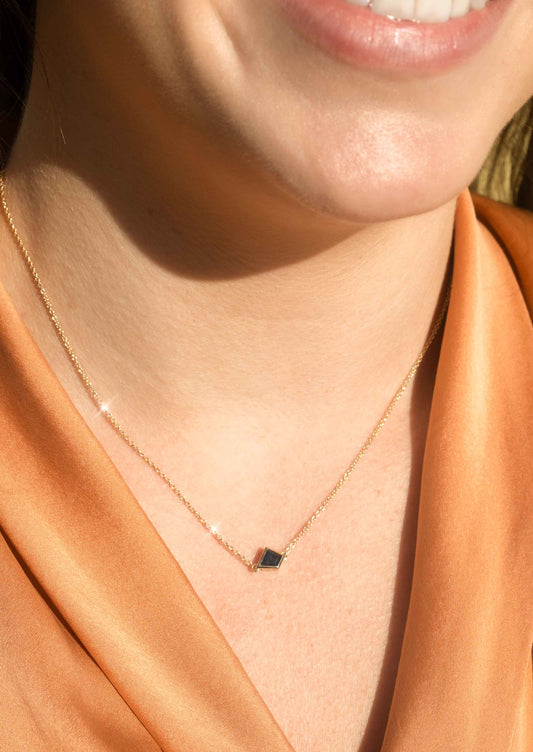 The Birch Parti Sapphire Pendant Necklace