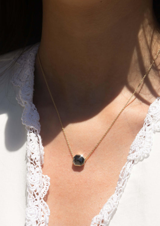 The Maeve 1.62ct Black Diamond Necklace - Molten Store