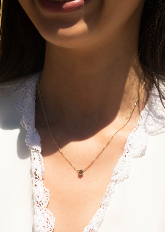 The Zora Orange Diamond Necklace
