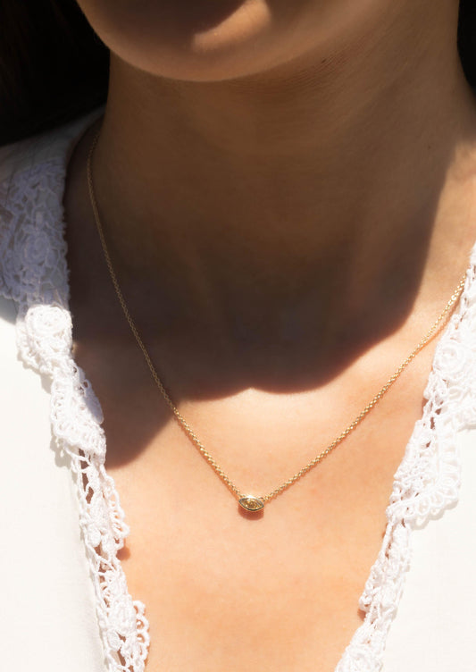 The Maeve 0.17ct Yellow Diamond Necklace - Molten Store