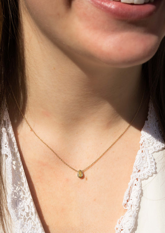 The Elaine Yellow Diamond Necklace