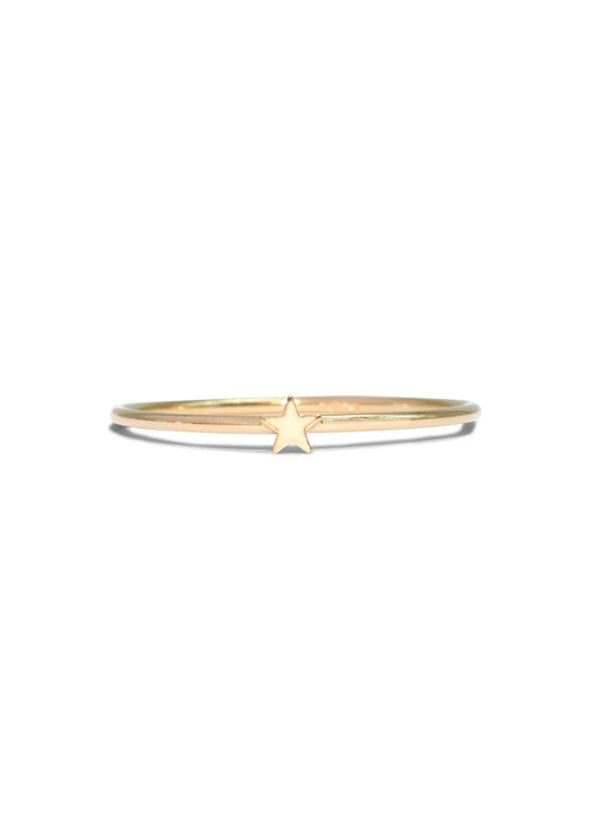 The Gold Teeny Star Ring