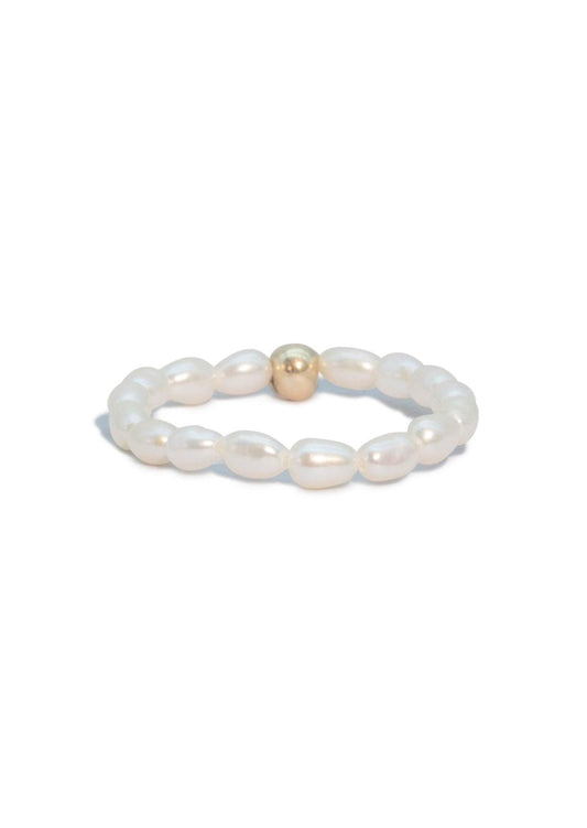 The Amia Pearl 14ct Gold Vermeil Ring - Molten Store