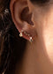 The Violentine Morganite Stud Earring