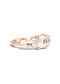 The Radiant Banks Rose Gold Cultured Diamond Ring