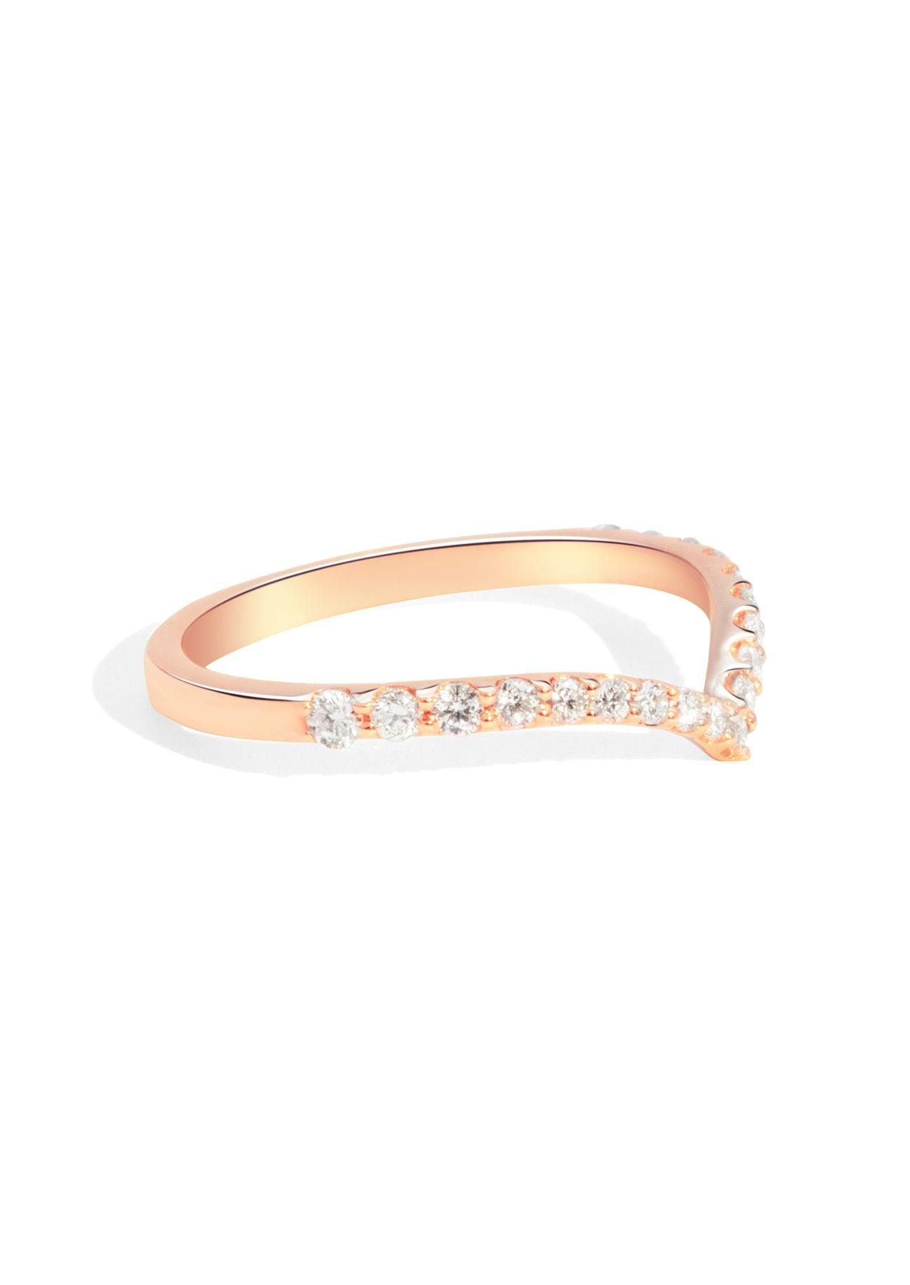 The Allude Rose Gold Diamond Band