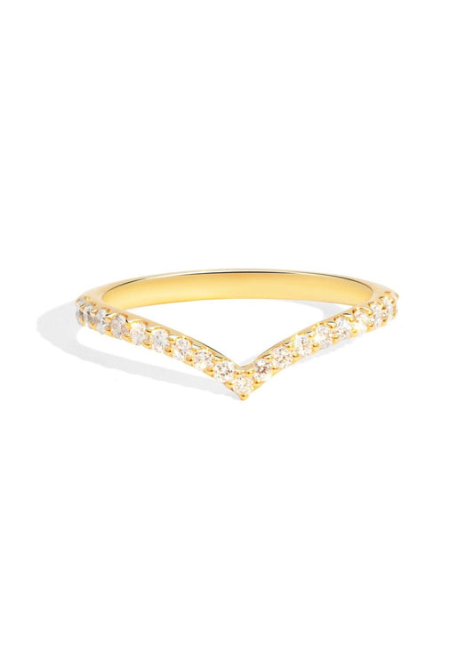 The Allude Yellow Gold Diamond Band - Molten Store