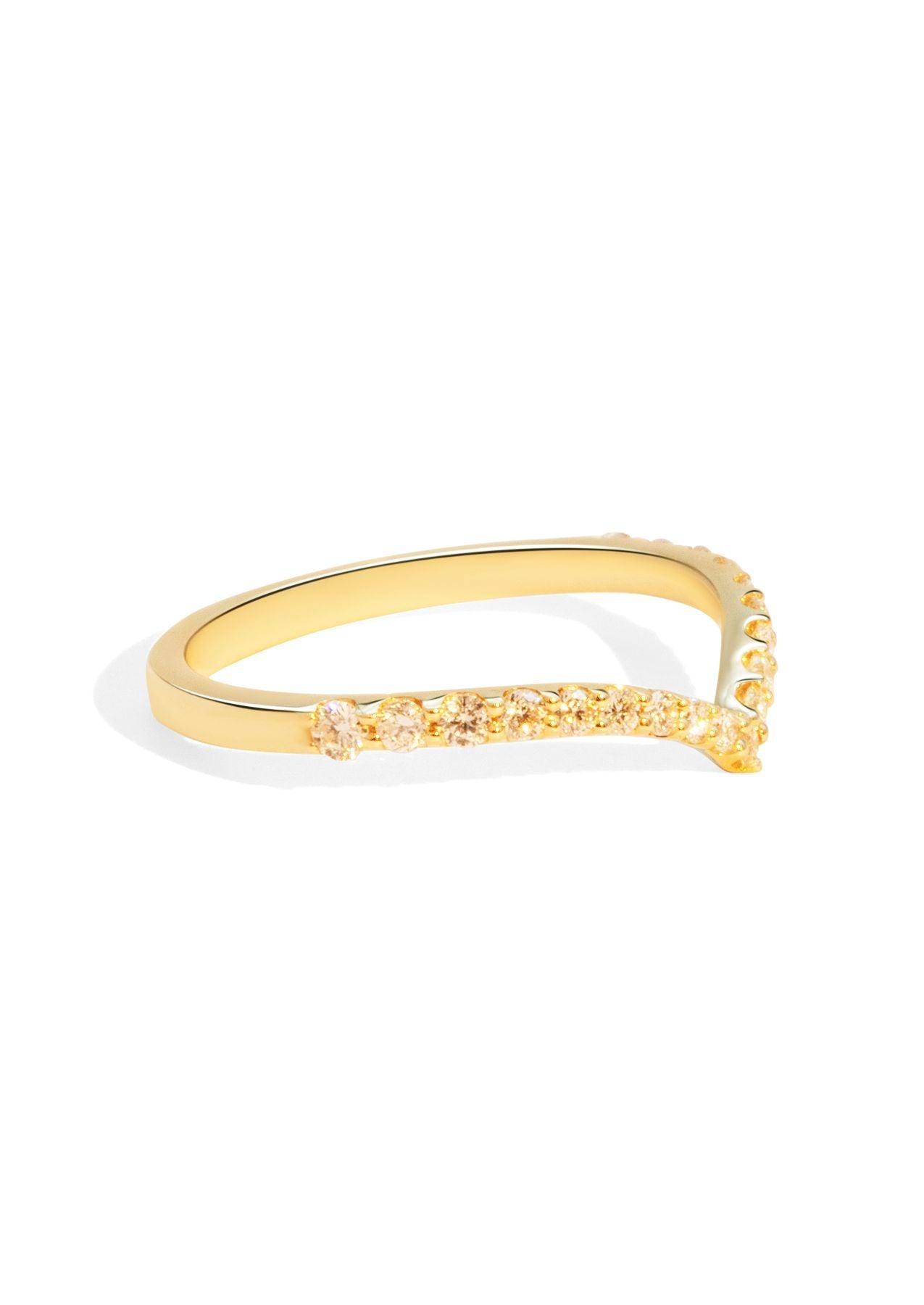 The Allude Yellow Gold Diamond Band - Molten Store